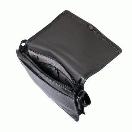 Кожаный черный мессенджер Katana (Франция) k69305-1 – Фото 5