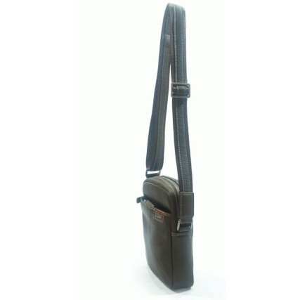 Мужская кожаная сумка Katana (Франция) коричневая K81662-2 – Фото 3