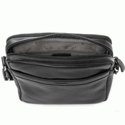 Мужской кожаный мессенджер Katana (Франция) k83603-1 черный – Фото 4