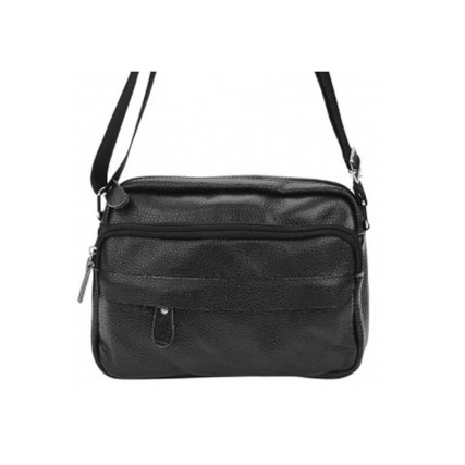 Мужская кожаная сумка Borsa Leather черная m10t823-black – Фото 1