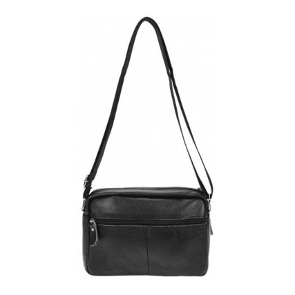 Мужская кожаная сумка Borsa Leather черная m10t823-black – Фото 2
