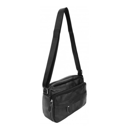 Мужская кожаная сумка Borsa Leather черная m10t823-black – Фото 3