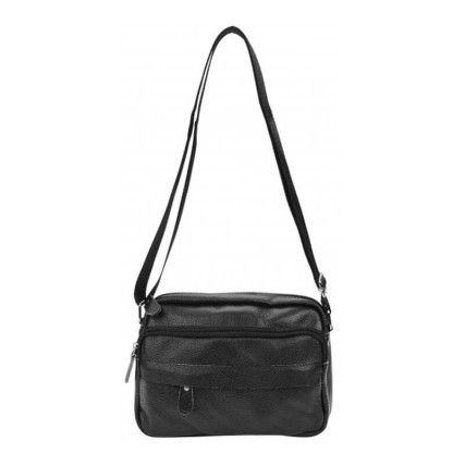 Мужская кожаная сумка Borsa Leather черная m10t823-black – Фото 5
