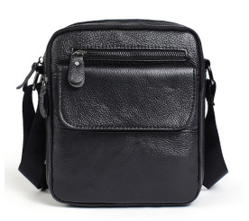 Мужская кожаная сумка Buffalo Bags черная M1106A