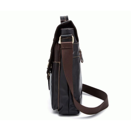 Мужская кожаная сумка Buffalo Bags коричневая M1292C – Фото 2