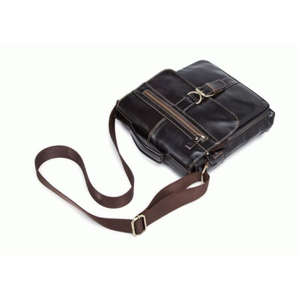 Мужская кожаная сумка Buffalo Bags коричневая M1292C – Фото 4
