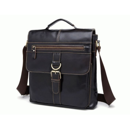 Мужская кожаная сумка Buffalo Bags коричневая M1292C – Фото 7