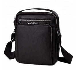 Мужская кожаная сумка TIDING BAG черная M5608-1A