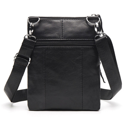 Мужская кожаная сумка Buffalo Bags черная M701A – Фото 3