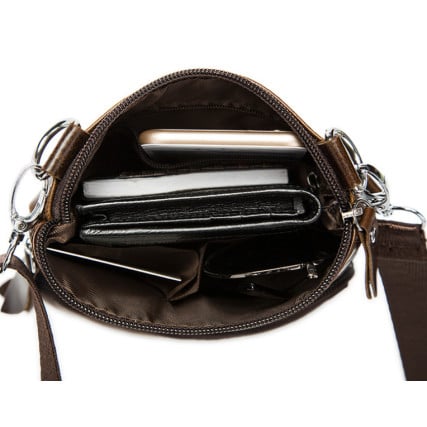 Мужская кожаная сумка Buffalo Bags черная M701A – Фото 4