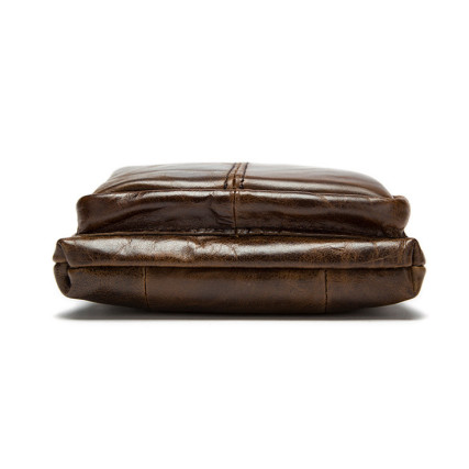 Мужская кожаная сумка Buffalo Bags коричневая M701C – Фото 4