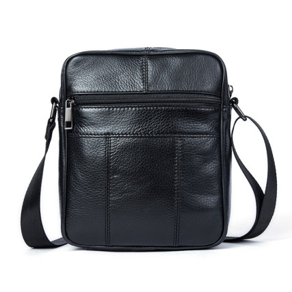 Мужская кожаная сумка Buffalo Bags черная M7602A – Фото 2