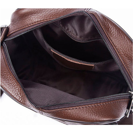 Мужская кожаная сумка Buffalo Bags черная M7602A – Фото 4