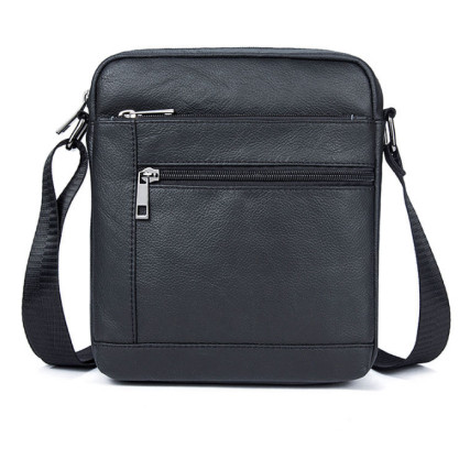 Мужская кожаная сумка Buffalo Bags черная M7604A – Фото 2