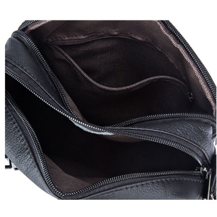 Мужская кожаная сумка Buffalo Bags черная M7604A – Фото 6