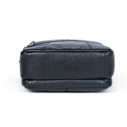 Мужская кожаная сумка Buffalo Bags черная M7705A – Фото 4