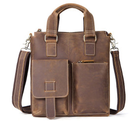 Мужская кожаная сумка Buffalo Bags коричневая M7711R