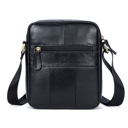 Мужская кожаная сумка Buffalo Bags черная M7717A – Фото 3