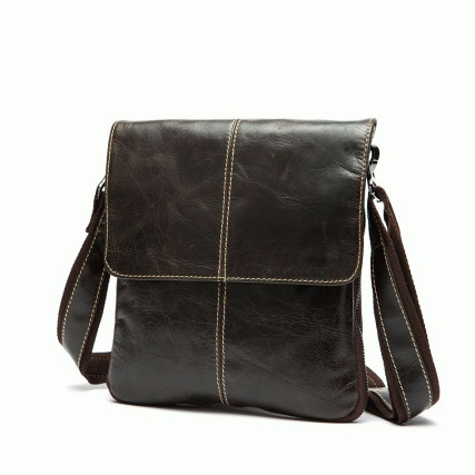 Мужская кожаная коричневая сумка Buffalo Bags M8006C – Фото 2