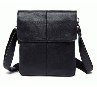 Мужская кожаная сумка Buffalo Bags черная M8006A