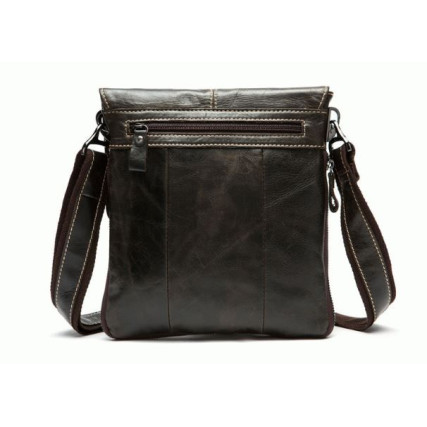 Мужская кожаная сумка Buffalo Bags черная M8006A – Фото 3