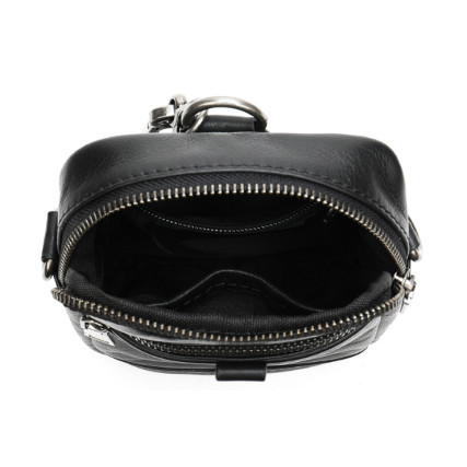 Мужская кожаная сумка Buffalo Bags черная M8049A – Фото 6