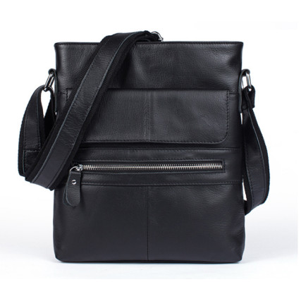 Мужская кожаная сумка Buffalo Bags черная M8120A – Фото 1