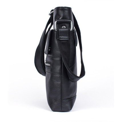 Мужская кожаная сумка Buffalo Bags черная M8120A – Фото 5