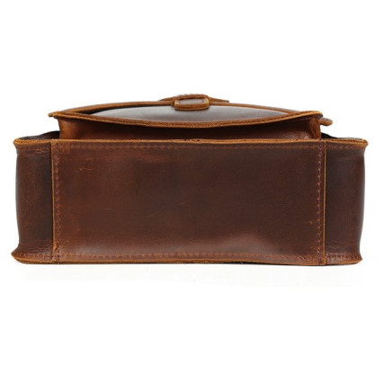 Мессенджер кожаный BUFFALO BAGS коричневый T1112B-1 – Фото 5
