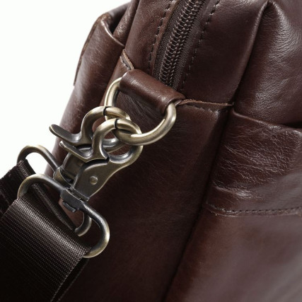 Сумка для ноутбука 14,1&quot; кожаная 7075LC Buffalo Bags коричневая – Фото 5