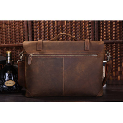 Мужской портфель из телячьей кожи Buffalo Bags для ноутбука 15.6&quot; 7082R – Фото 2
