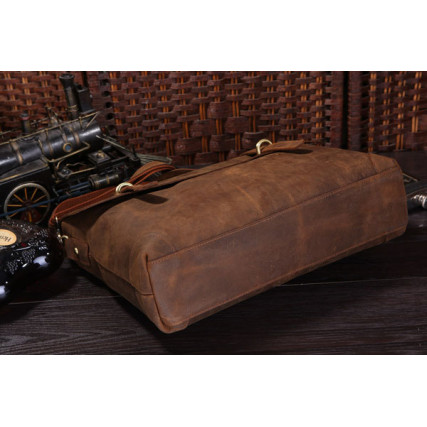 Мужской портфель из телячьей кожи Buffalo Bags для ноутбука 15.6&quot; 7082R – Фото 3