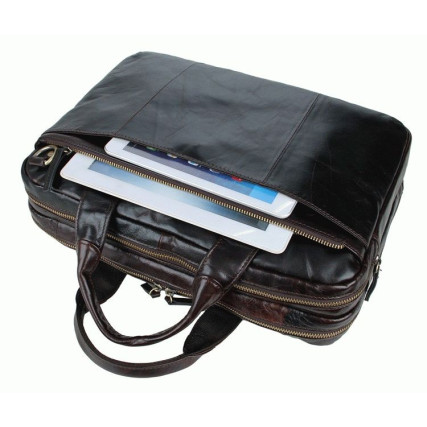 Деловой портфель 7092-3C для ноутбука 14.1&quot; Buffalo Bags коричневый – Фото 4