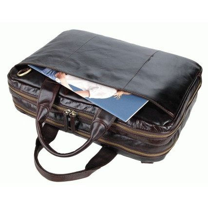 Деловой портфель 7092-3C для ноутбука 14.1&quot; Buffalo Bags коричневый – Фото 5