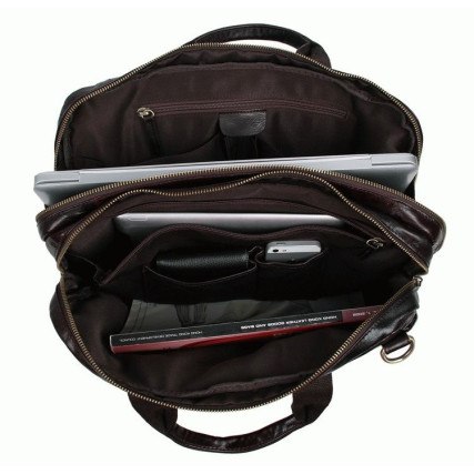 Деловой портфель 7092-3C для ноутбука 14.1&quot; Buffalo Bags коричневый – Фото 6