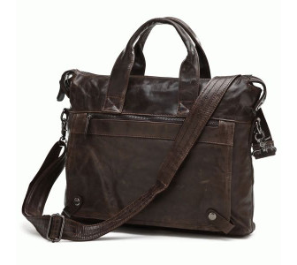 Кожаная сумка для ноутбука 14" 7120C коричневая Buffalo Bags