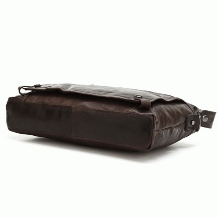 Кожаная сумка для ноутбука 14&quot; 7120C коричневая Buffalo Bags – Фото 3