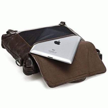 Кожаная сумка для ноутбука 14&quot; 7120C коричневая Buffalo Bags – Фото 4
