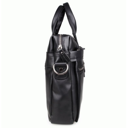 Сумка для ноутбука кожаная 7122A-1 черная Buffalo Bags – Фото 4