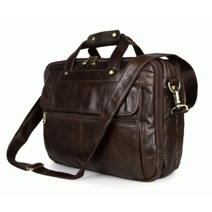 Кожаная сумка Laptop Brown для ноутбука 15,6&quot; Buffalo Bags – Фото 1