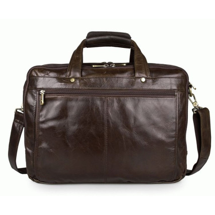 Кожаная сумка Laptop Brown для ноутбука 15,6&quot; Buffalo Bags – Фото 2