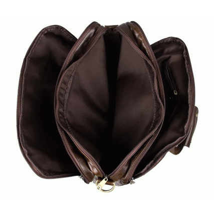 Кожаная сумка Laptop Brown для ноутбука 15,6&quot; Buffalo Bags – Фото 4