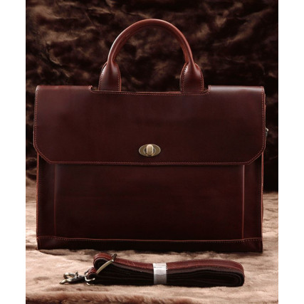 Кожаный портфель 7166C для ноутбука 15,6&quot; Buffalo Bags коричневый – Фото 6