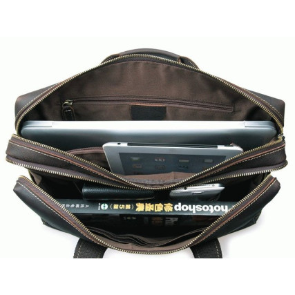 Кожаный портфель мужской 7167R для ноутбука 15,6&quot; Buffalo Bags – Фото 5