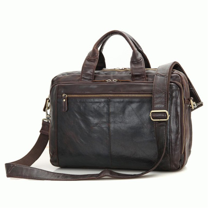 Мужская кожаная сумка Buffalo Bags коричневая 7230Q – Фото 1