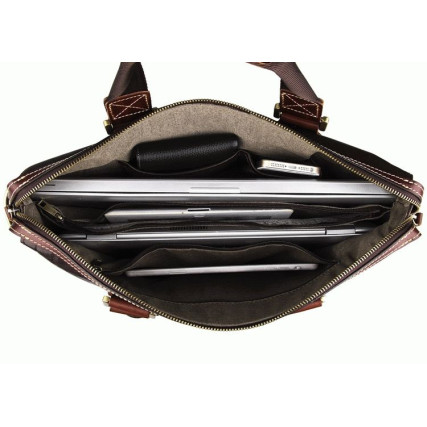 Портфель для ноутбука 14&quot; 7293C Buffalo Bags коричневый – Фото 6