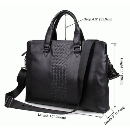 Деловая кожаная сумка 7295A для ноутбука 14.1&quot; Buffalo Bags – Фото 7