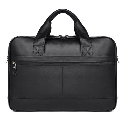 Кожаная сумка для ноутбука 17&quot; Buffalo Bags черная 7320A – Фото 2
