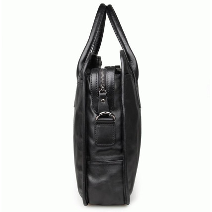 Кожаная сумка для ноутбука 15,6&quot; Buffalo Bags 7321A черная – Фото 5