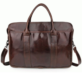 Кожаная сумка для ноутбука 15,6" Buffalo Bags 7321C коричневая